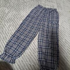子供服チェック柄ズボン130の画像
