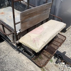 荷台 二輪 耕運機用 牽引 カート 165x100 サイズ