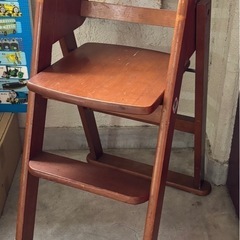 中古◆カトージ◆ベビーハイチェア◆ハイチェア◆折りたたみ◆木製