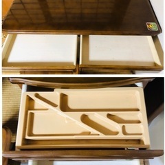 くろがね 学習机 引き出し 椅子 3点セットの画像