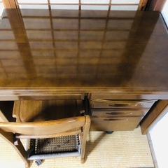 くろがね 学習机 引き出し 椅子 3点セットの画像