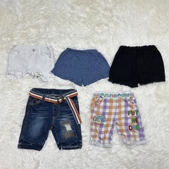 【100cm 女の子向け ショートパンツ5点セット】