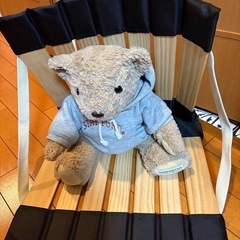 キャンプ用品　折りたたみポータブルチェア　木製の画像