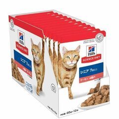 キャットフード1箱12袋★ヒルズ サイエンスダイエット サーモン...