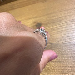 シルバー925 天然石リング インカローズの画像