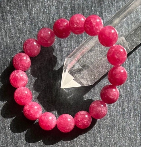 インカローズ アルゼンチン 2A + ブレスレット インカローズ ブレスレット 10mm 縞模様 アルゼンチン産 レディース