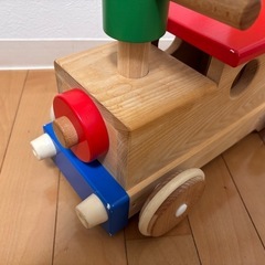 森のカラフルロコ＊木製手押し車の画像