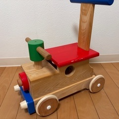 森のカラフルロコ＊木製手押し車の画像