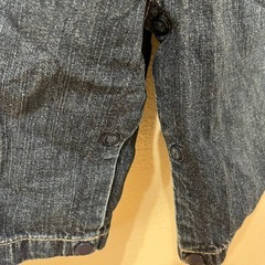 ミキハウス　七分丈オーバーオール　M80〜90の画像