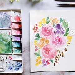 水彩絵の具2点セットの画像