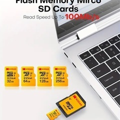 3⭐️新品・未使用・未開封⭐️コダック🟪KODAK Micro TF SD カード🟪32GB🟪SDカード変換アダプター付🟪4Kビデオ録画に対応🟪クラス10🟪の画像