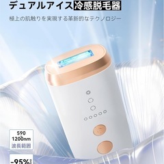 限定1名❣️新品未使用品✨️ツルスベ肌へ✨️ 脱毛器 冷感脱毛器 だつもうき サロン級 VIO対応 男女兼用の画像