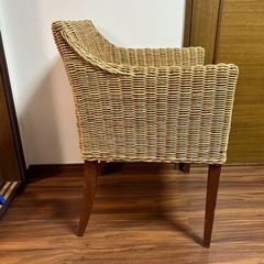 ラタンチェア　2脚セットの画像