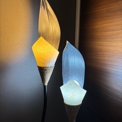 アジアン　間接照明　ココナッツリーフの画像