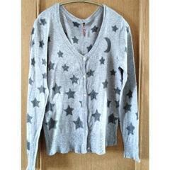 星柄カーディガン
