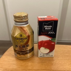 ジョージア香る微糖とミニッツメイドアップル