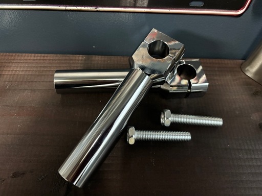 逆輸入 7/8インチ ハンドルポスト 高さ6インチハンドルライザー 22.2mm パーツ