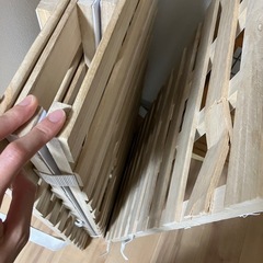 （複数箇所破損あり状態かなり悪いです）シングル布団用スノコベッド