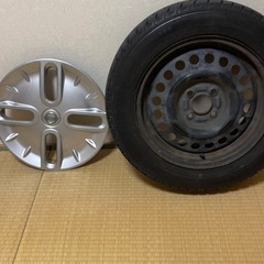 キューブz12純正ホイールホイールカバー付き1本の画像