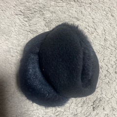 黒い耳当ての画像