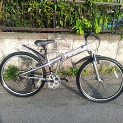 ★お届け可!!★ CAPTAIN STAG  26インチ 折りたたみ 自転車 外装6段変速の画像