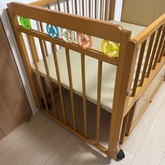 ベビーベッド　古いですが使えます！　の画像