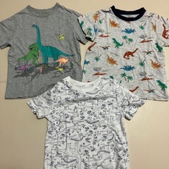 全部恐竜　100cm　男の子　恐竜服　まとめ売り　クレードスコープ　ギャップ　全12点　3歳 Tシャツ 長袖 半袖 トップスの画像