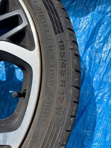 スイフトスポーツ純正アルミセット 195/45R17 スズキ zc33s純正タイヤ