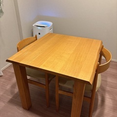 北欧家具　柏木工　ダイニングテーブル&チェア2脚セット