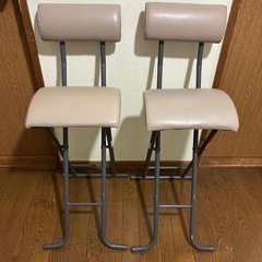 ニトリ ハイチェア 2脚 折りたたみ  シャム