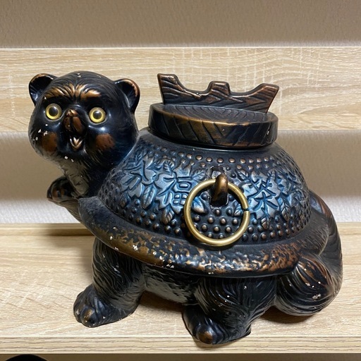 縁起物 ぶんぶく茶釜 貯金箱 たぬき (まる) 東旭川のインテリア 縁起物 ぶんぶく茶釜 貯金箱 たぬき (まる) 東旭川のインテリア