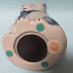 ◆◆◆招き猫　貯金箱　陶器製◆◆◆の画像