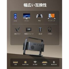 Netflix公式・Dolby対応⭐️プロジェクター 家庭用自動台形補正の画像