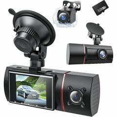 大特価⭐ドライブレコーダー 3カメラ 2.0インチ画面 車載カメ...