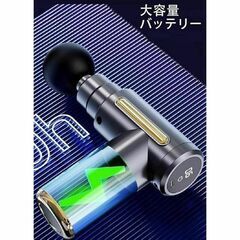 大特価⭐筋膜リリースガン 超軽量 静音設計 ハンディガン 自動モード付 ブラックの画像