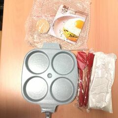 目玉焼き フライパン 蓋付き 四つ穴 ガス火 IH対応 くっつかない 朝食パンの画像