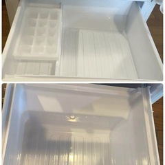 (送料無料) 2019年 極美品 冷蔵庫 137L 霜取り不要 どっちもヒンジ SHARP ⑤の画像