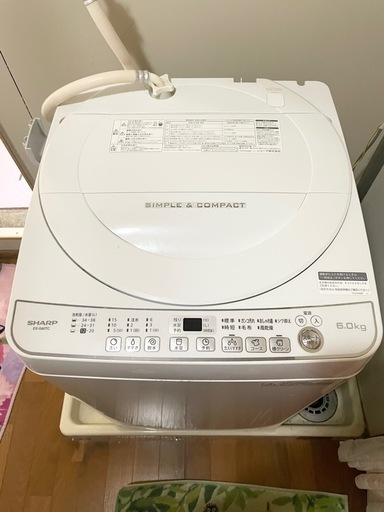 洗濯機 SHARPES-G60TC-W (ゆう) 江南の生活家電《洗濯機》の中古 洗濯機 SHARPES-G60TC-W (ゆう) 江南の生活家電《洗濯機》の中古