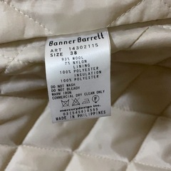 【受渡完了】ウール93%コート Banner Barrett ウェーブウールダッフルコート　ダッフルコート アウター  Mの画像