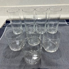 未使用品  グラス   (2種   各4個)の画像