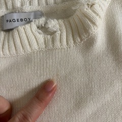 ショート丈ダメージトップス / PAGEBOYの画像