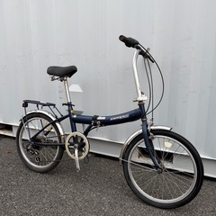 折りたたみ自転車 20インチ 6段変速 荷台付