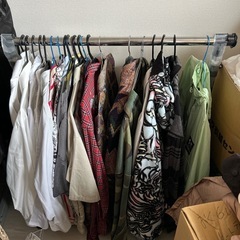 パイプハンガー　ジャンク品　収納家具の画像