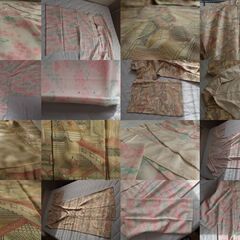 袋帯　六通柄　光沢感　袷　刺繍　太鼓柄　計５点セットの画像