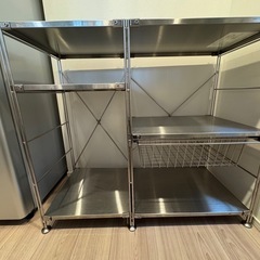 【値下げ】MUJI ステンレスユニットシェルフの画像