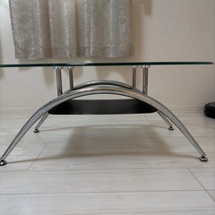 table ガラステーブル 1人暮らし　おしゃれ かっこいい  の画像