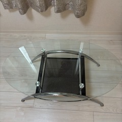 table ガラステーブル 1人暮らし　おしゃれ かっこいい  の画像