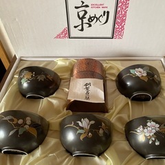 銅茶筒付き茶器セット
