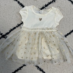 H&M ベビー　チュールワンピース　ホワイト