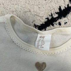 H&M ベビー　チュールワンピース　ホワイトの画像